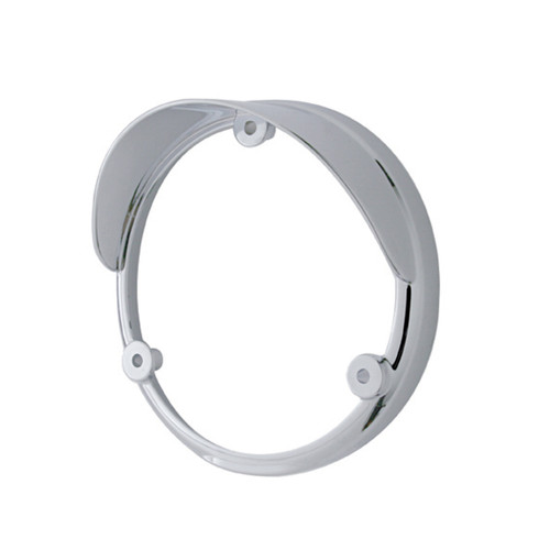 LED Round Double Face Light Bezel W/ Visor - Fits Up 38113 Series