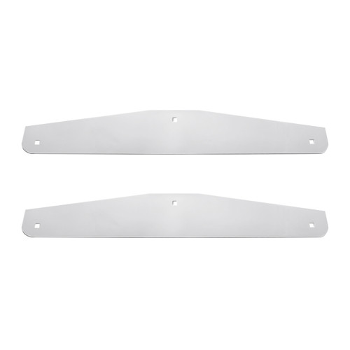 4" X 24" Chrome Standard Bottom Mud Flap Plate - Bolt Thru