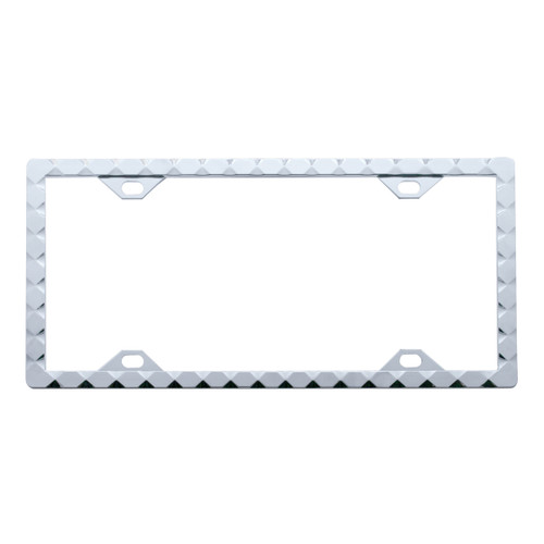 Chrome Diamond License Plate Frame
