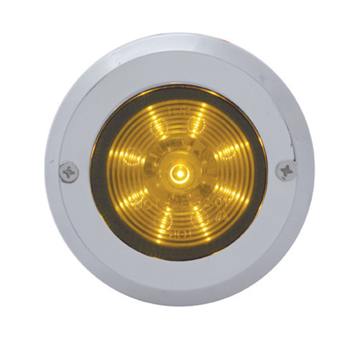2" Chrome Plastic Mirror Light Bezel Without Visor