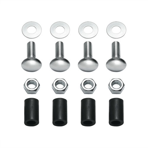 2" X 20" Chrome Top Mud Flap Plain Plate - Bolt Thru