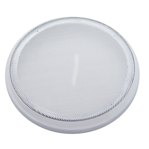 Chrome 7-1/4" Round Speaker Cover For Various Peterbilt Models, Snap-On