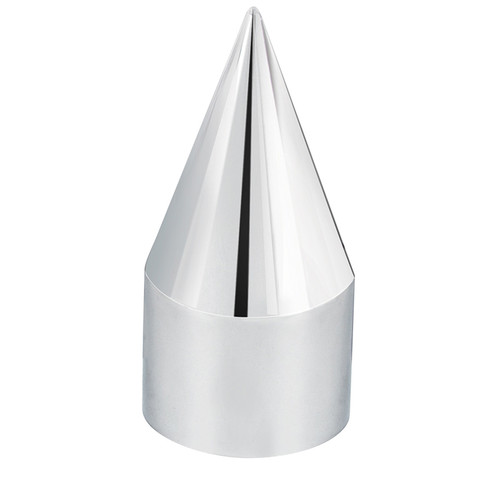 33mm X 4 1/8" Chrome Plastic Spike Nut Cover - Thread-On
