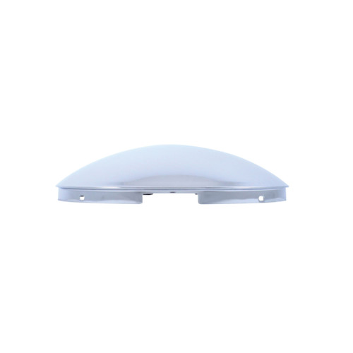 4 Even Notched Chrome Dome Front Hub Cap - 7/16" Lip