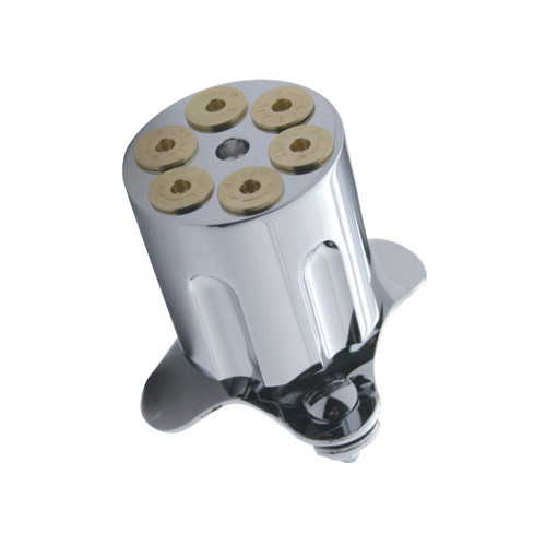 Chrome Aluminum Gun Cylinder Steering Wheel Spinner