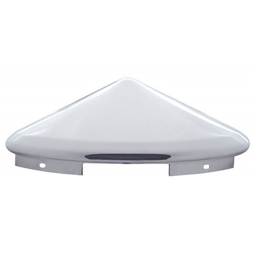 4 Even Notched Stainless Steel Pointed Front Hub Cap - 7/16" Lip