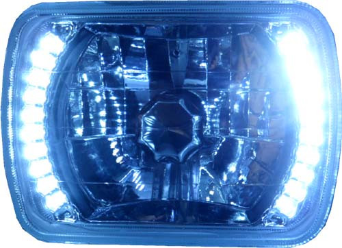 White Halo Style Headlights