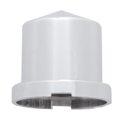 15/16" X 1 1/2" Chrome Plastic Pointed Nut Cover - Push-On