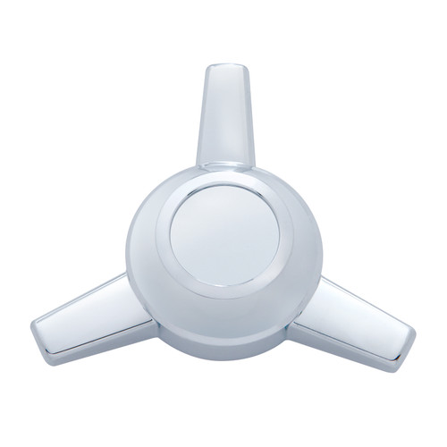 Chrome Metal Die-Cast 3 Straight Bar Spinner Only