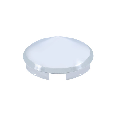 5 Even Notched Stainless Steel Pointed Front Hub Cap - 1" Lip