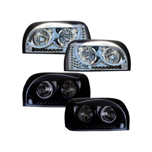 Chrome Freightliner Century Replacement Headlights