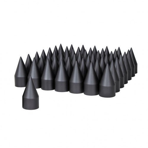 33mm x 4 1/8" Black Spike Nut Cover - Thread-On