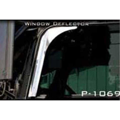 Stainless Door Window Deflector Peterbilt 379-389