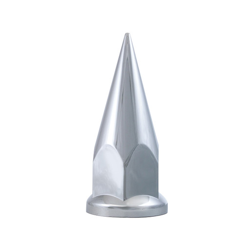 33mm X 4 7/8" Chrome Plastic Super Spike Nut Cover - Push-On