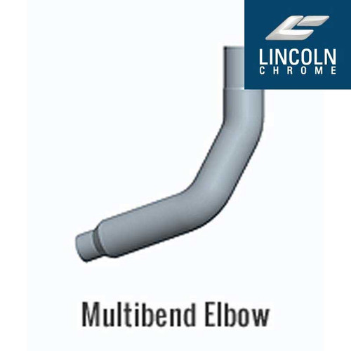Kenworth W900 Multi-Bend Chrome Elbow - 8"-5" (Right Side)