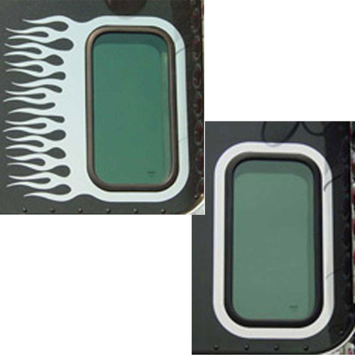 Rectangular View Window Trims - With Flames