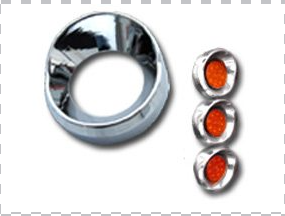 2" Screwless Light Bezel w/ Visor