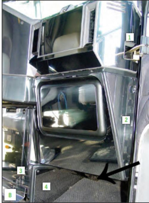 Freightliner Classic / FLD Passenger's Side Lower Left Kick Panel Trim