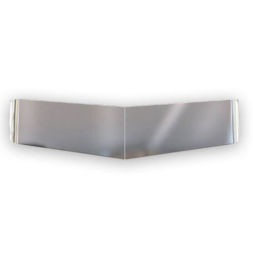 Kenworth Curved Intimidator Glass Models 1987 And Newer "Challenger" 10 To 12 Inch V Drop - 430 Stainless Post Mount Visors