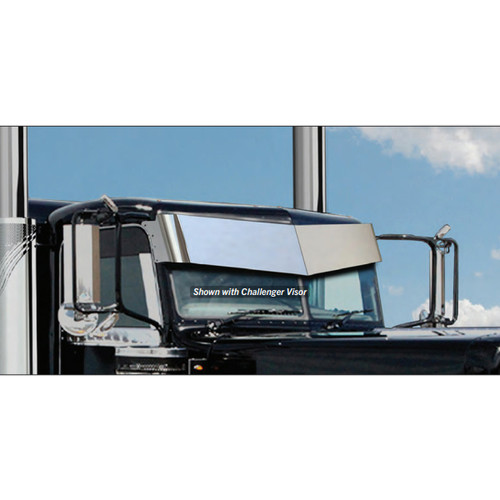 Intimidator Challenger Visor for Peterbilt Ultra Cab/Flat 11"-13"
