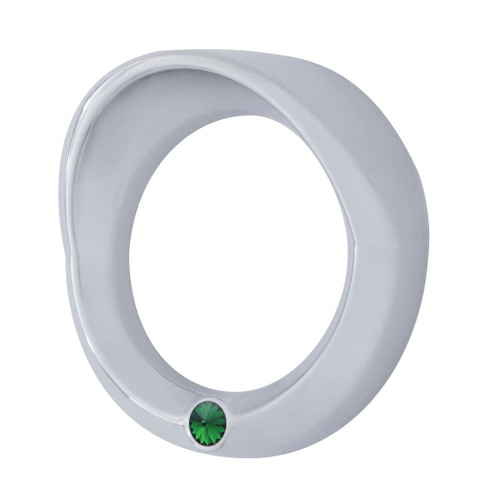 Signature Small Gauge Cover w/ Visor For 2006+ Peterbilt - Green Diamond