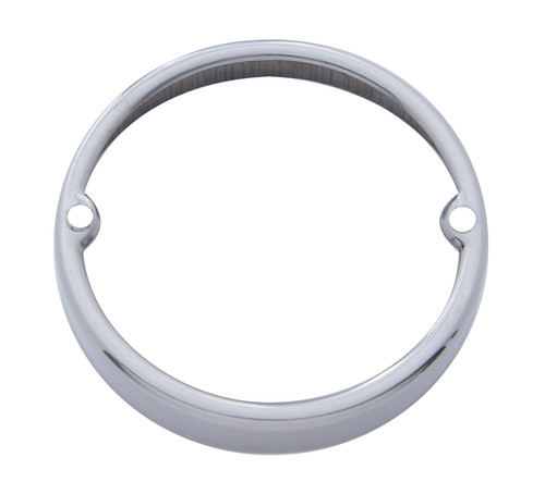 Stainless Round Cab Light Bezel