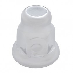 32mm X 2" Chrome Steel Tall Nut Cover With Flange