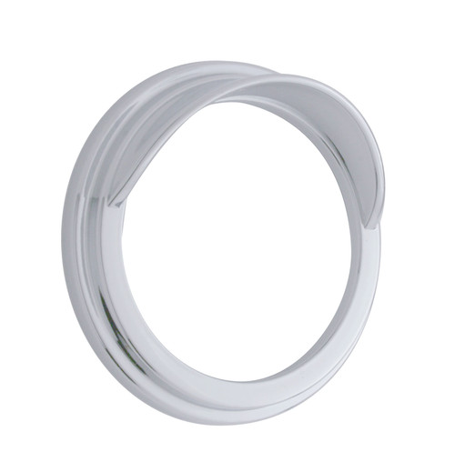 Chrome Plastic Pyrometer Gauge Bezel With Visor For Freightliner -Classic Design