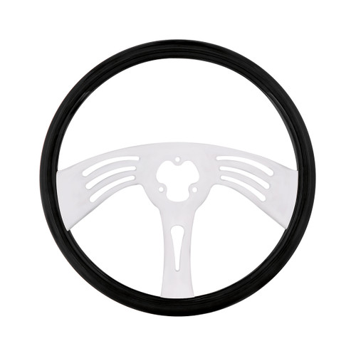 18" Carbon Black Steering Wheel - 3 Spoke