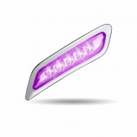 PETERBILT DUAL REVOLUTION AMBER TURN & MARKER TO PURPLE AUXILIARY LED DOOR LIGHT - DRIVER SIDE