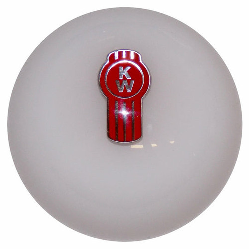 WHITE KENWORTH SHIFT KNOB