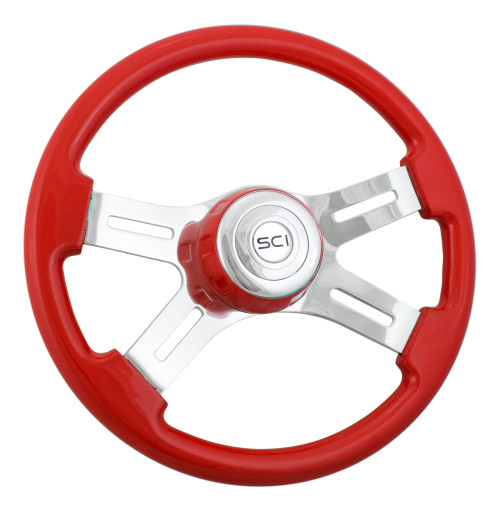 Steering Wheel Classic 4 Spoke Viper Red