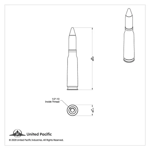 50 CALIBER BULLET STYLE 1/2"-13 THREAD-ON GEARSHIFT KNOB