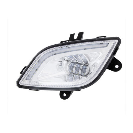 34 LED CHROME FOG LIGHT WITH LED LIGHT BAR FOR 2018-2023 FREIGHTLINER CASCADIA - Driver