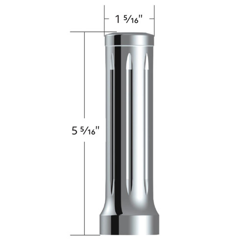 M30X3.5 Thread-On Dallas Style Gearshift Knob - Chrome (Bulk)