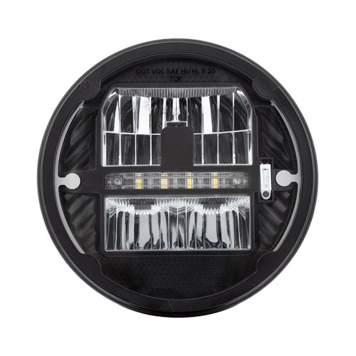 ULTRALIT - HEATED 7" LED HEADLIGHT WITH WHITE POSITION LIGHT