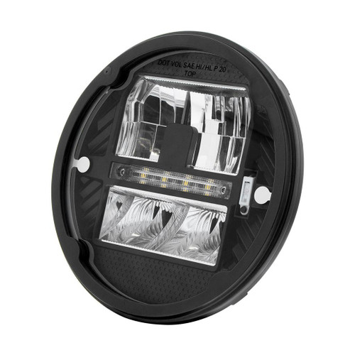 ULTRALIT - HEATED 7" LED HEADLIGHT WITH WHITE POSITION LIGHT