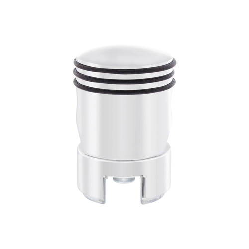 Chrome Piston 13/15/18 Gearshift Knob w/ Adapter