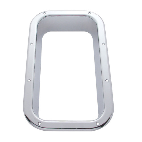 CHROME INTERIOR VIEW WINDOW TRIM FOR KENWORTH W900L (1990-2005) AND T800 (1986-2005)