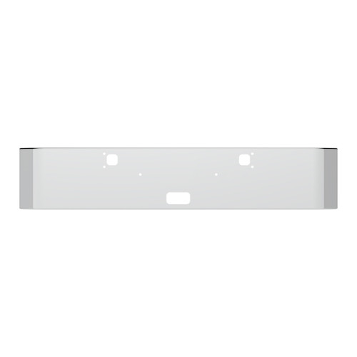 SS CLAD ALUMINUM BUMPER FOR 1982-2023 KENWORTH W900 - CURVED ENDS