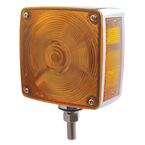 Square Double Face Turn Signal Light W/ Single Stud