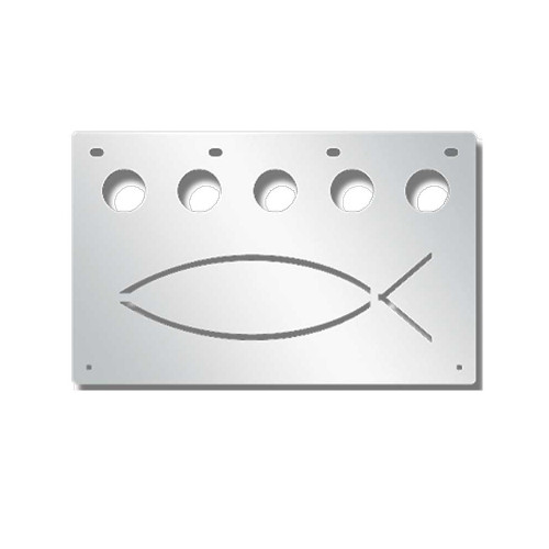 Fish Anti-Sail Light Box w/ 2" Round Holes 15" x 24"