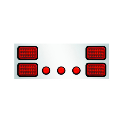 Rear Frame Filler Panel With 7 Total Red LEDs