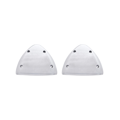 Polished Aluminum Headlight Turn Signal Cover Kit For Peterbilt