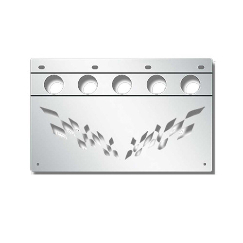 Flag Anti-Sail Light Box w/ 2" Round Holes 15" x 24"