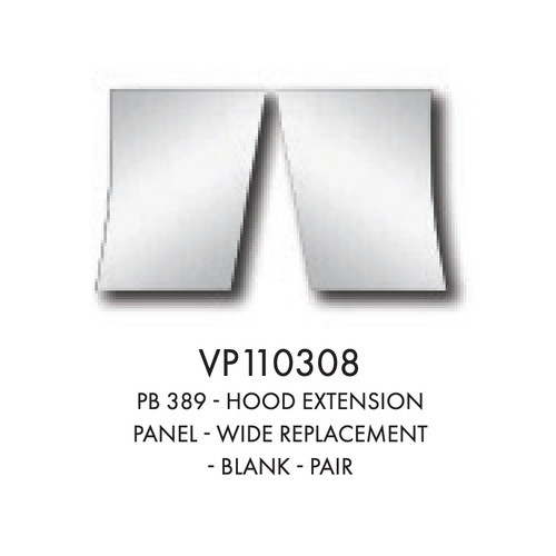 Peterbilt 389 Stainless 4" Wide Replacement Extension Panels