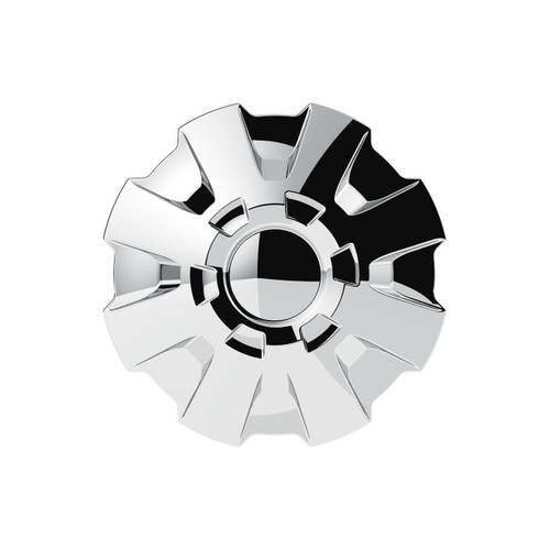 Flat Top Hex Chrome Plastic 33mm Screw-On Lug Nut Cover-Grand General-10338
