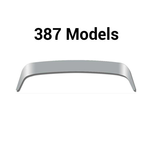 Stainless Peterbilt 387 Bug Shield