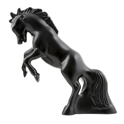 Matte Black Fighting Stallion Hood Ornament-Grand General-48121