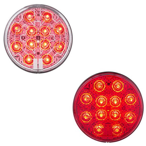 12 LED 4" Round Light (Stop, Turn & Tail) With Heated Lens